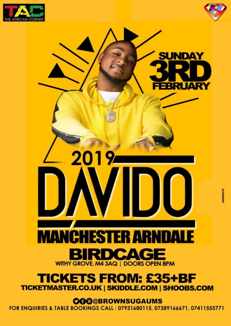 davido manchester arndale