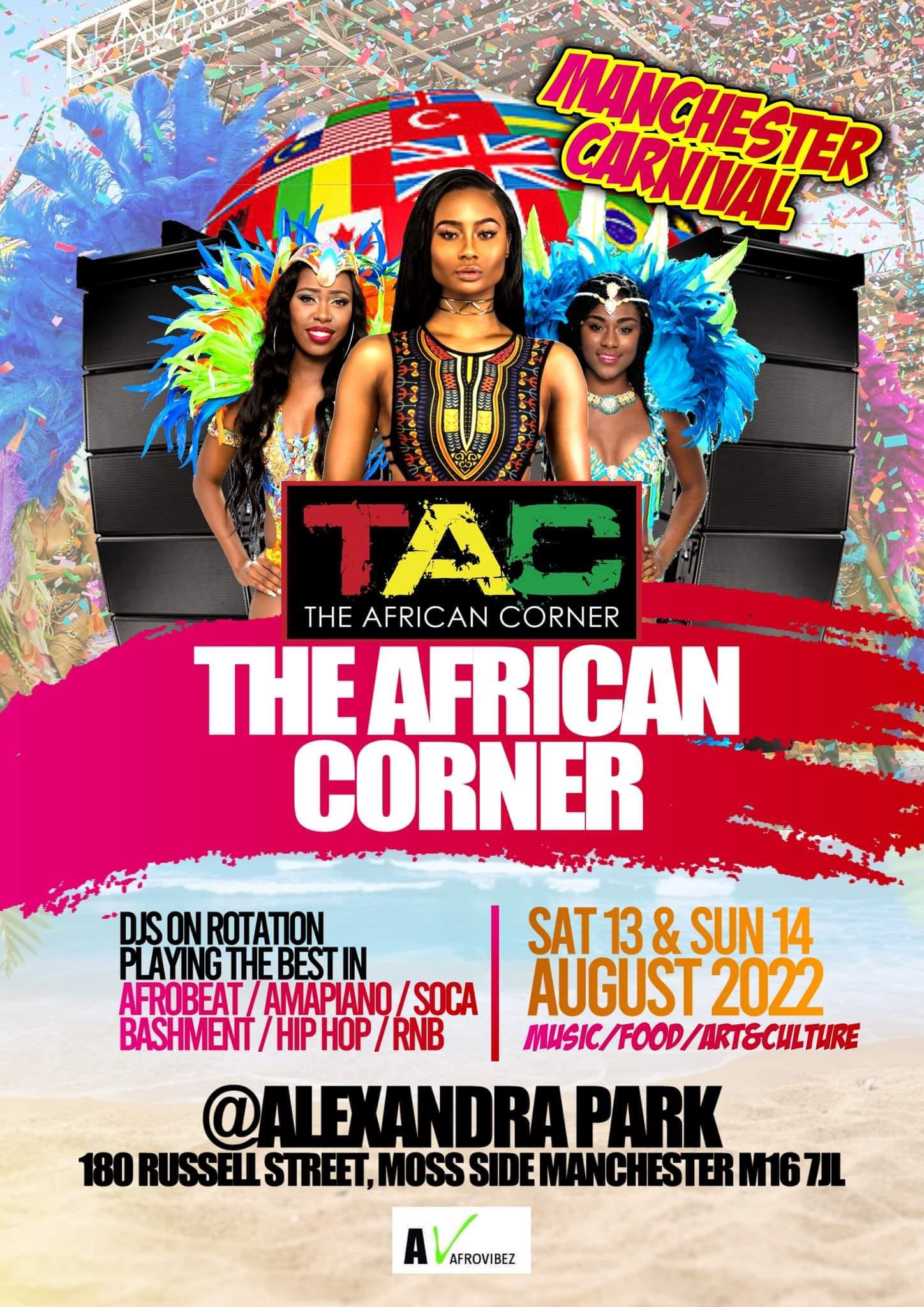 the african corner poster manchester carnival